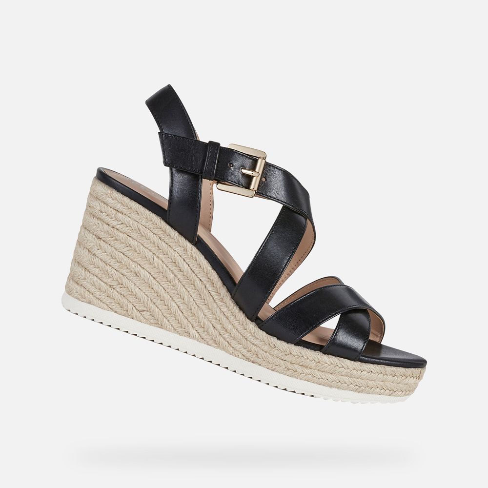 Sandalias Geox Senhora Pretas - Ponza - FWDCE2718